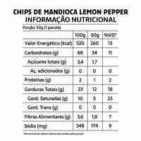 CHIPS MANDIOCA BELIVE LIMÃO PIMENTA - CX20